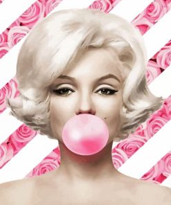 Marlyn Monroe And Bubblegum paint by numbers