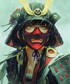Masked Samurai paint by number