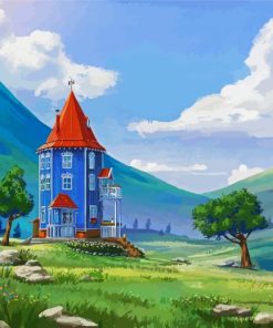 moomin world fin land paint by numbers