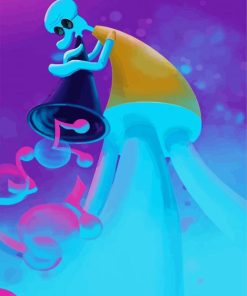 Musician Squidward paint by number