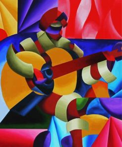 Musician Cubism paint by number