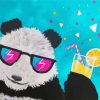 Panda Wearing Sunglasses paint by number