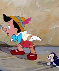 Pinocchio And Figaro paint by numbers