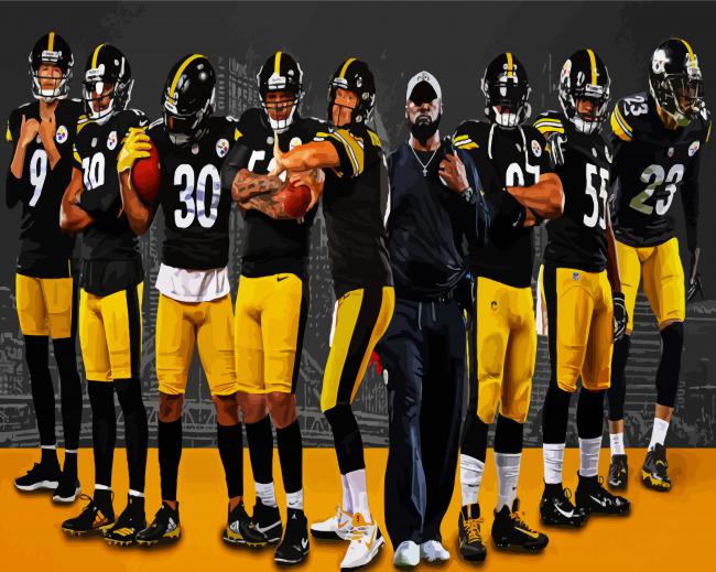 Pittsburgh Steelers Players paint by number