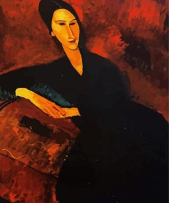 Portrait Of Anna Zborowska Modigliani paint by number