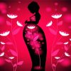 Pregnant Floral Lady paint by number