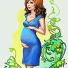 Pregnant Woman Animation paint by numbers