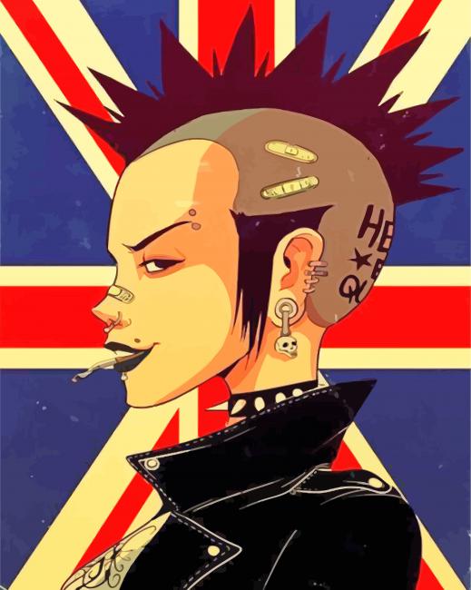 Punk Girl paint by number