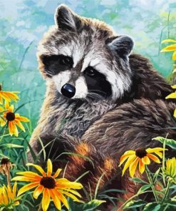 Raccoon Animal paint by number