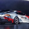 Race Car Toyota GR Supra paint by numbers