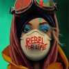 Rebel Forlife Girl paint by number