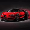 Red Bugatti paint by number