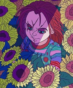Sad Chucky paint by numbers