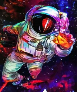 Space Man paint by number
