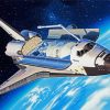 Space Shuttle Illustration paint by numbers
