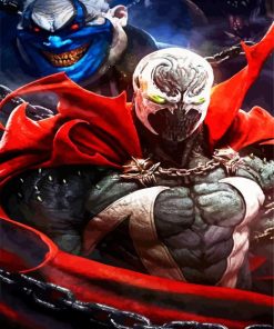 Spawn the super Villain Hero paint by number
