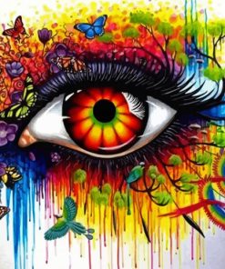 Splatter Eyes paint by number