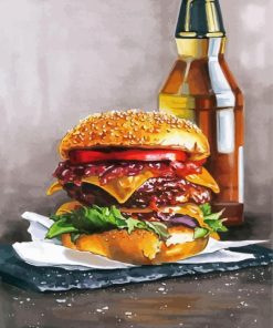 Tatsy Burger paint by number