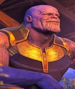 Thanos Marvel paint by number