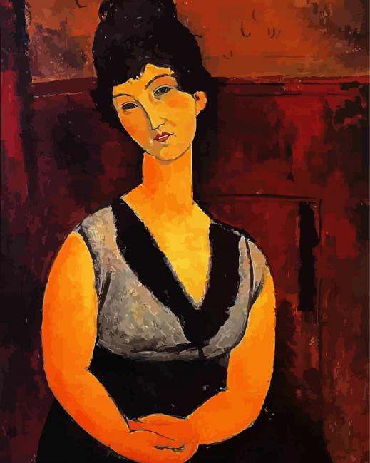 The Beautiful Confectioner Modigliani paint by number