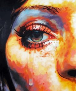 Woman Tears paint by number