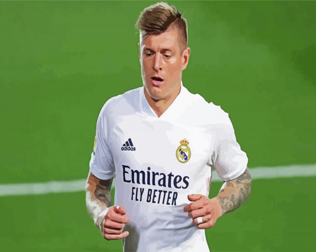 The Football Player Toni Kroos paint by number