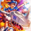the japanese anime Digimon paint by numbers