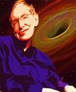 The Legend Stephen Hawking paint by number