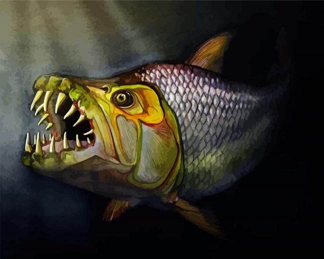 Tigerfish paint by number