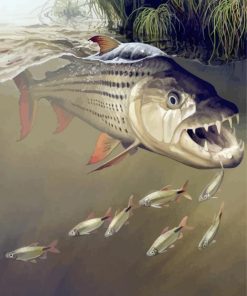 Tigerfish Underwater Art paint by numbers