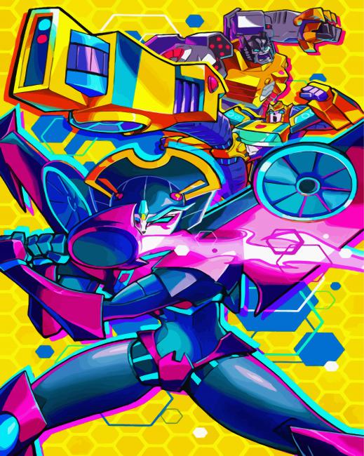 Transformers Illustrations Art paint by number