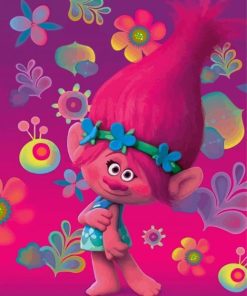 Trolls Poppy paint by number