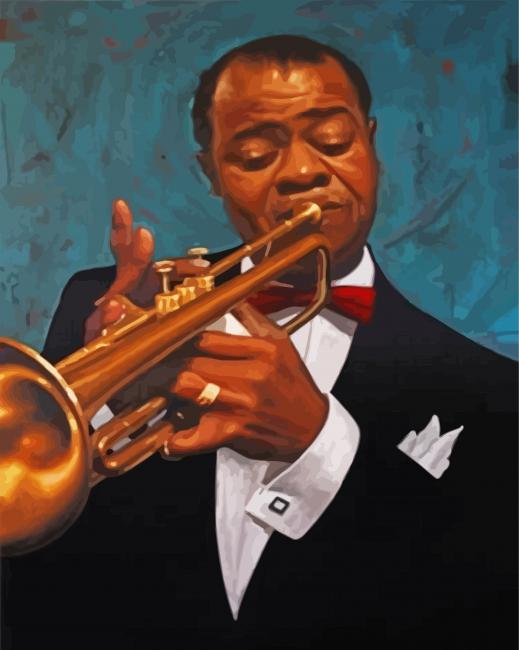 Trumpet Player paint by number