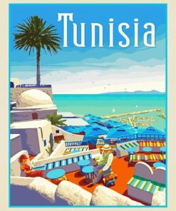 Tunisia paint by number