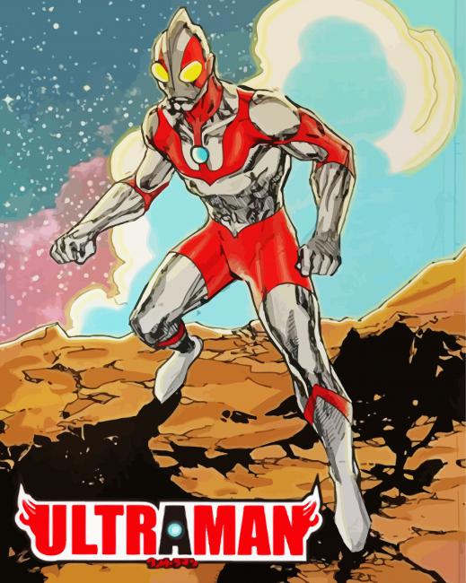 Ultraman Hero paint by numbers