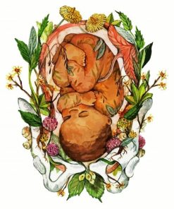 Unborn Baby Illustration paint by number