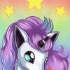 Unicorn Pony paint by numbers