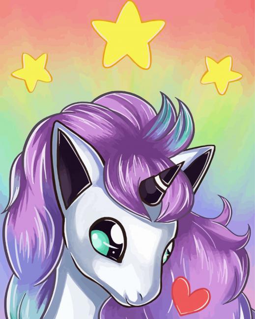 Unicorn Pony paint by numbers