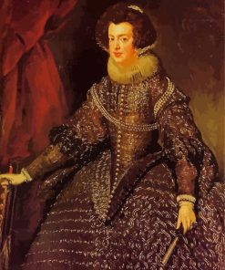 Velazquez Queen Isabella paint by numbers