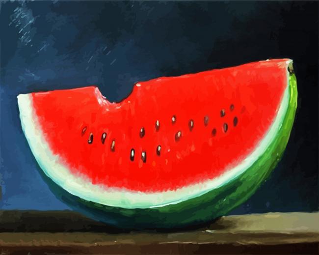 Watermelon paint by number