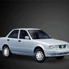 White Nissan Tsuru paint by number