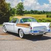 White Studebaker Car paint by number