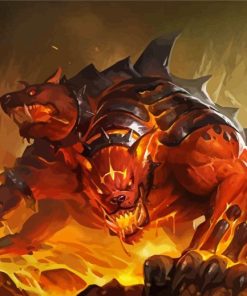 Wild Cerberus paint by numbers