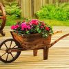 Wooden Wheelbarrow paint by number