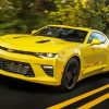 Yellow Chevrolet Camaro Car paint by numbers