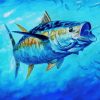 Yellowfin Tuna Fish paint by number
