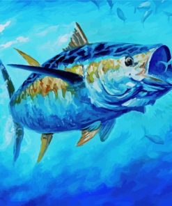 Yellowfin Tuna Fish paint by number