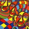 Abstract African Tribal Women paint by numbers