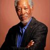 Actor Morgan Freeman paint by number