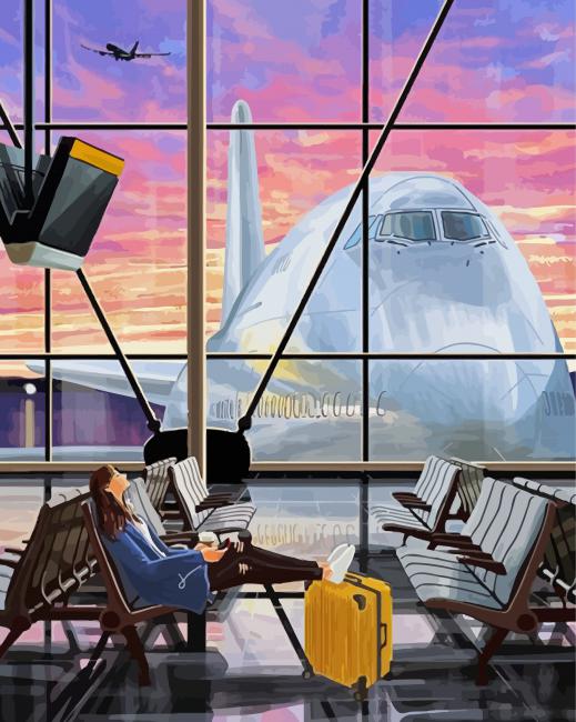 Airport paint by number